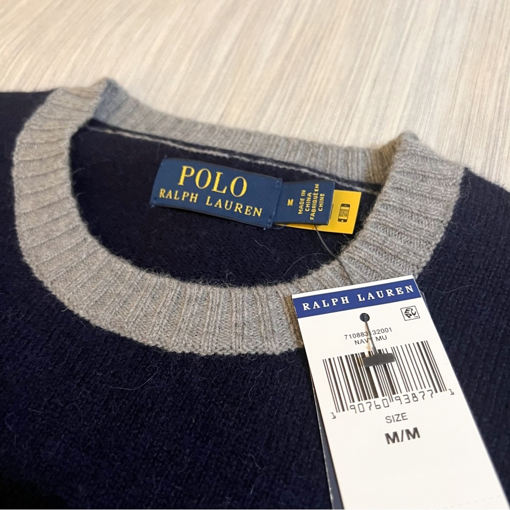 Polo Ralph Lauren Wool Alpaca Color-block Knit Crewneck Sweater😳🔥🔥 - Picture 11 of 15